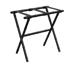 Bamboo Luggage Rack with Nylon Straps