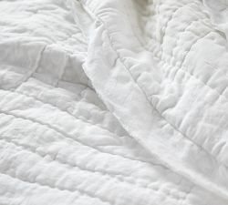 Belgian Flax Linen Patchwork Quilt &amp; Shams