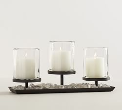 Draper Bronze Candle Holders -  16"W