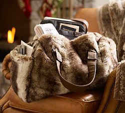 Faux Fur Duffle Bag
