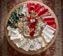 Rustic Wreath Embroidered Cotton/Linen Napkins - Set of 4