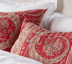 Sweeney Paisley Print Cotton Sham