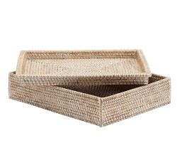 Tava Handwoven Office Accessories - Whitewash