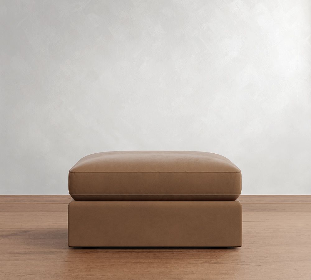 Westwood Leather Ottoman by Pottery Barn