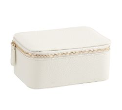 Personalized Reese Leather Travel Jewelry Collection - Ivory