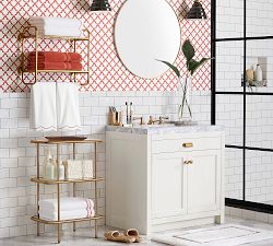 Hammered Brass Bath Accessories