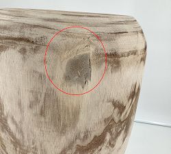 Open Box: Aisley Wood Vase, 17"H