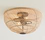 Flora Rattan Flush Mount (17'')