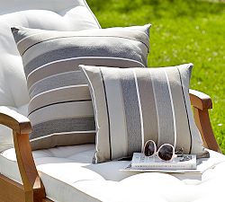 Sunbrella® Milano Striped Outdoor Pillow