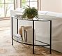 Tanner Demilune Glass Grand Console Table (56")
