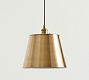 Tapered Metal Shade Cord Pendant (10"-13")