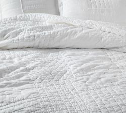 Belgian Flax Linen Patchwork Quilt &amp; Shams