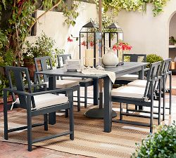 Indio Metal Extendable Outdoor Dining Table (60"-86")