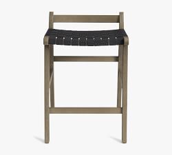 Abbott Acacia Woven Outdoor Counter Stool