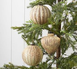 Oxidized Gold Ornament Collection