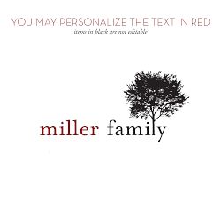 Personalized Family Grocery Tote Bag