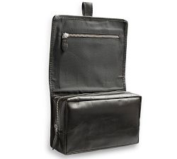 Personalized Saddle Leather Travel Collection - Black