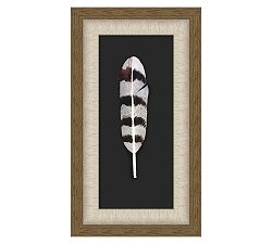 Snow Owl Feather Shadow Box