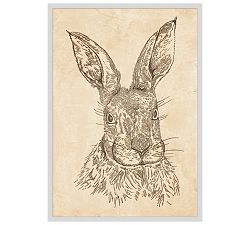 The Emily &amp; Meritt Framed Oversized Bunny Artwork