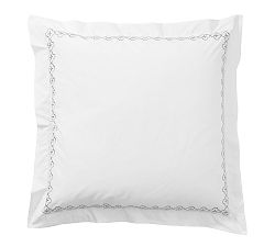 Trellis Embroidered Organic Sham