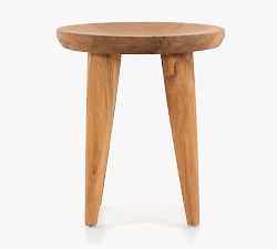 Zander Teak Round Outdoor End Table (18")