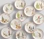 12 Gnomes of Christmas Stoneware Appetizer Plates