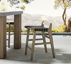 Abbott Acacia Woven Outdoor Counter Stool
