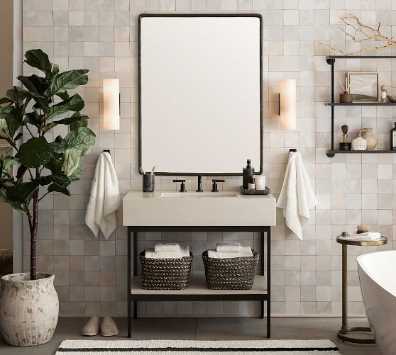Bodhi Rectangular Mirror | Pottery Barn