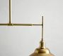Metal Bell Linear Chandelier (43")