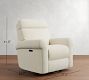 PB Comfort Modern Roll Arm Deluxe Power Swivel Recliner