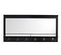 Aubrey Entryway Mirror with Hooks - Black