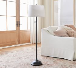 Chelsea Metal Adjustable Floor Lamp (50"-70")