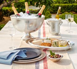 Patriotic Stripe Cotton/Linen Table Runner