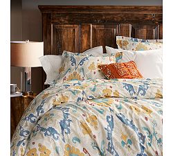 Sarina Ikat Organic Duvet Cover &amp; Shams
