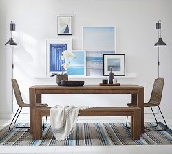 Linear Blue Paper Prints