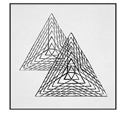 Charcoal Geometric Framed Print