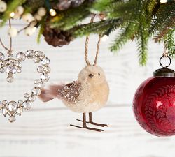 Fuzzy Bird Ornament