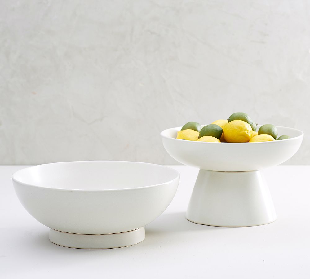 Mason Stoneware Footed Serving Bowls by Pottery Barn