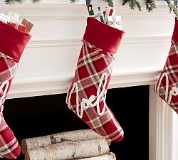 Noel Plaid Nostalgic Stocking