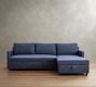 Pacifica Slim Arm Trundle Chaise Sleeper Sectional (101")