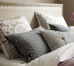 Washed Cotton with Lace Duvet Cover &amp; Shams