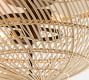 Flora Rattan Flush Mount (17'')