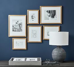 Gilt Wood Gallery Frames in a Box, Single Opening - Set of 6