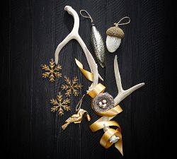 Gold Beaded Snowflake Ornament