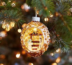 Lit Nativity Scene in Mercury Ornament