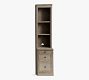 Livingston Narrow Bookcase with Cabinet (17.5")