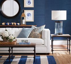 Parquet Square Reclaimed Wood End Table (23.5")