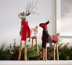 Plaid Reindeer Objects