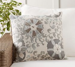 Sunbrella® Alisa Suzani Jacquard Outdoor Pillow