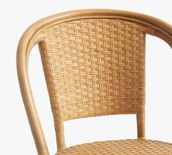 Cafe Bistro Rattan Swivel Counter Stool